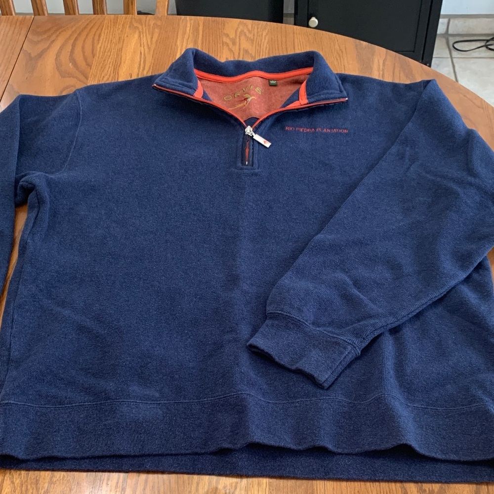 Orvis Men's Navy Sweater